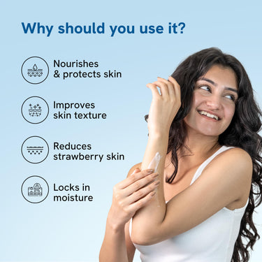 Be Bodywise 5% AHA Body Lotion with 48Hr Moisturisation 200ml | Dermatologically Tested | Improves Skin Texture & Reduces Appearance of Strawberry Legs | With Lactic Acid, Aloe Vera & Cica Extract